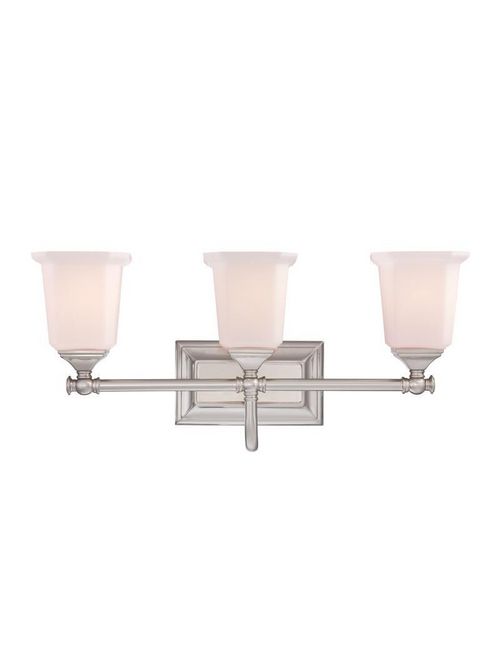 Product image for Nicholas 3 Light Vanity - Brushed Nickel