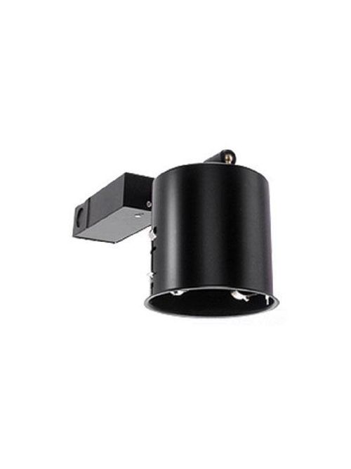 Product image for WAC HR-801 Electronic Non-IC Remodel Housing, MR16 Lamp, 120 VAC/12 VDC, Steel Housing