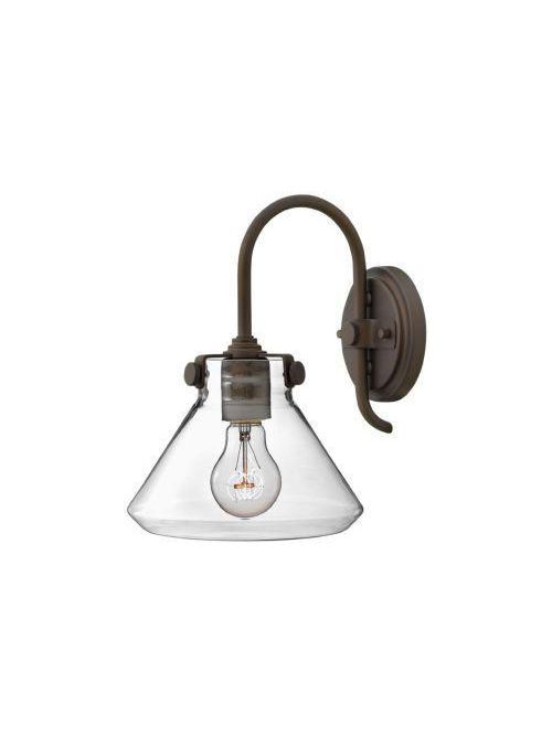 Product image for Congress 1 Light Small Retro Glass Wall Sconce - Oil Rubbed Bronze
