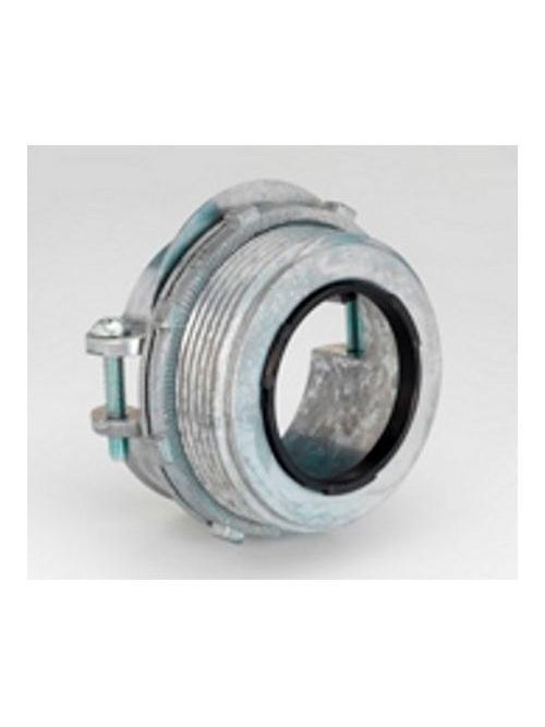 Bridgeport 684-DCI2 1-1/4" 2-Screw Strap Connector, Insulated Throat, Steel/Alum MC Cable, Zinc Die Cast Bridgeport 684-DCI2 1-1/4" 2-Screw Strap Connector, Insulated Throat, Steel/Alum MC Cable, Zinc Die Cast