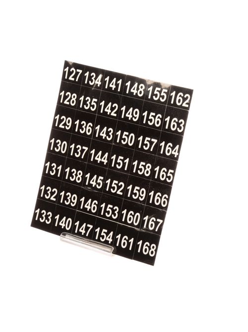 Siemens Industry NBK06 20/Box Legend 127 to 168 Panelboard Number Strip Siemens Industry NBK06 20/Box Legend 127 to 168 Panelboard Number Strip