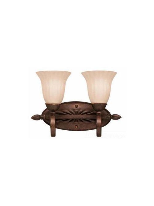 Product image for Kichler 5927TZ Willowmore 2 Light Vanity - Tannery Bronze