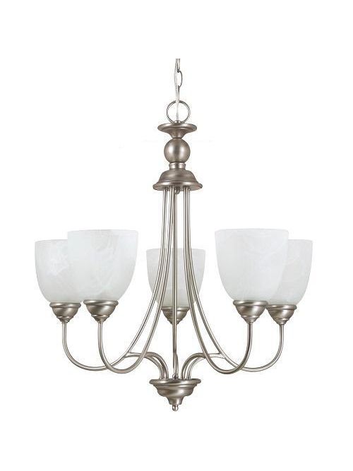 Product image for Sea Gull Lighting 31317-965 5-Lamp 100 W 120 Volt Antique Brushed Nickel Medium A19 Chandelier