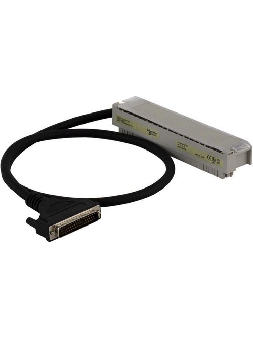 Product image for Square D 140XTS00203 0.9 m Black 50-Pin SUB-D and Quantum I/O Connector Cable Assembly