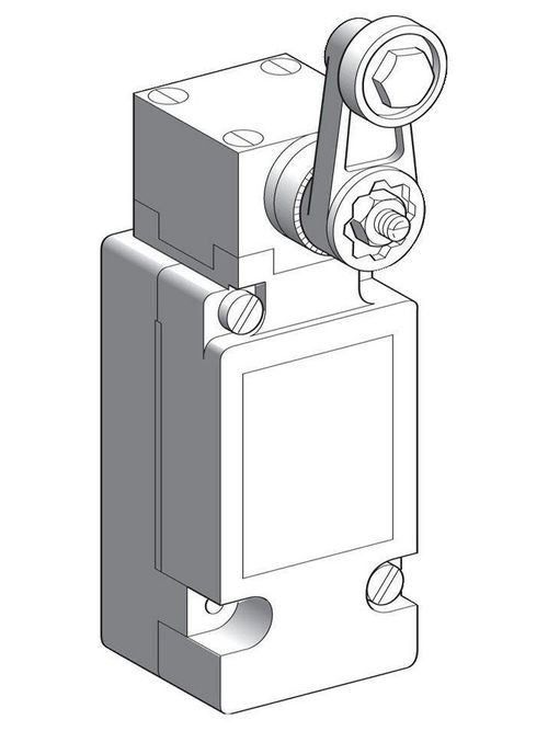Product image for TES XCKJ110511 Limit switch, XC Standard, XCKJ, thermoplastic roller lever, 1C/O, snap action, Pg13
