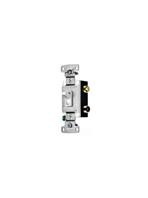 Product image for Hubbell Wiring Devices RS415AL 15 Amp 120 VAC 4-Way Almond Toggle Switch