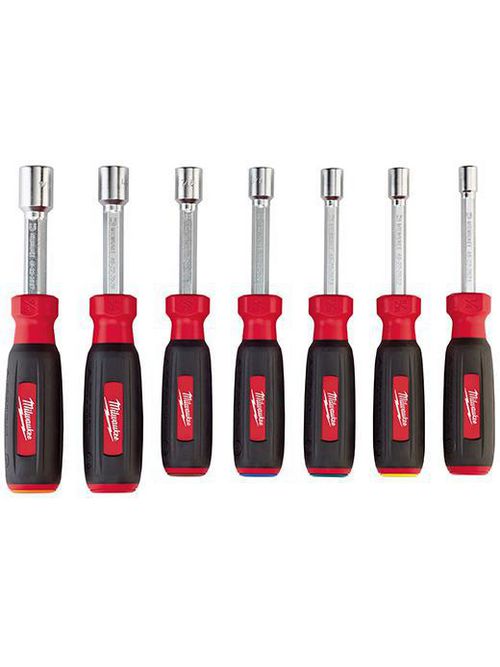 Milwaukee 48-22-2507 7pc Magnetic HollowCore SAE Nut Driver Set Milwaukee 48-22-2507 7pc Magnetic HollowCore SAE Nut Driver Set