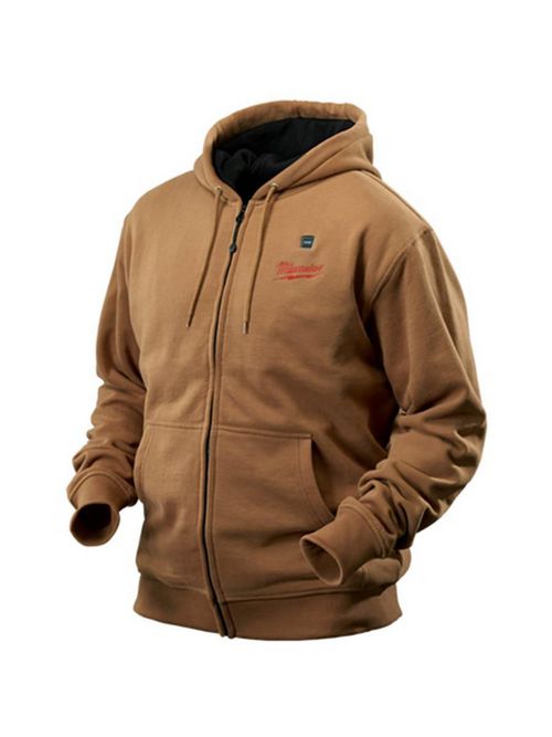 Product image for MILW 2375-M M12 CORDESS KHAKI HEATED HOODIE KIT - M