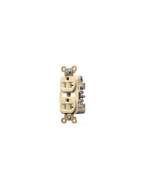 Product image for Hubbell CR5262BKDUPLEX RECEPTACLE