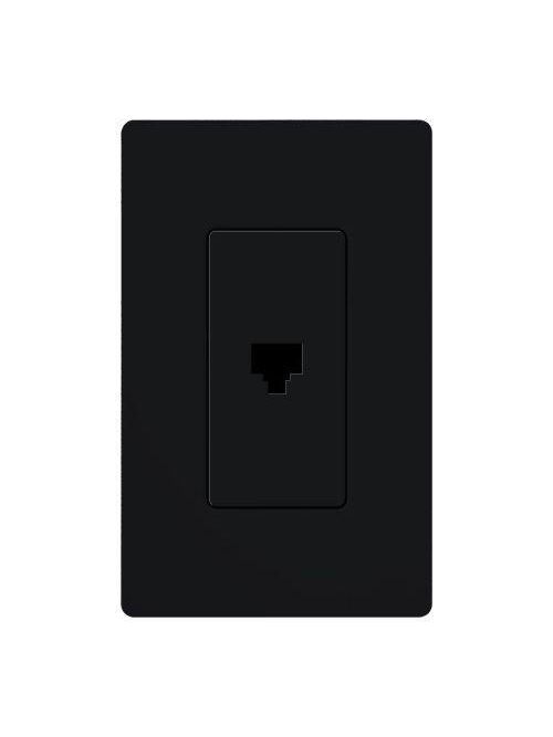 Product image for Lutron Electronics CA-PJH-BL Black Telephone Jack