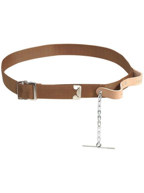 Product image for Klein Tools 5227M 1-1/2 Inch Medium Leather Electrician Web Tool Belt