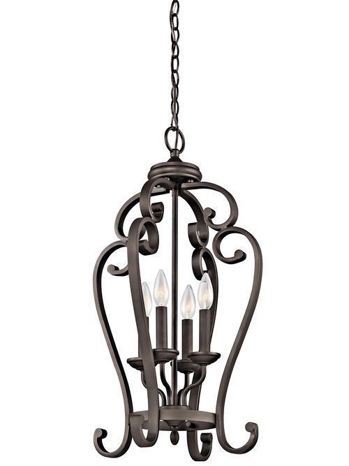 Product image for Kichler 43165OZ Large Foyer Pendant 4L