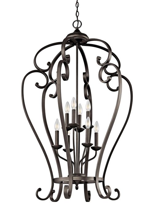 Product image for Kichler 43167OZ Foyer Chandelier 8Lt