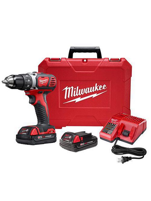 Milwaukee 2606-22CT M18™ Compact 1/2" Drill Driver Kit w/ Compact Batteries Milwaukee 2606-22CT M18™ Compact 1/2" Drill Driver Kit w/ Compact Batteries