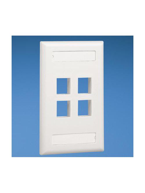 PAN NK4FIWY NetKey® Faceplate, Labe PAN NK4FIWY NetKey® Faceplate, Labe