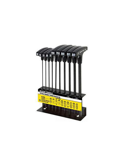 Product image for Klein 70153 10pc T-Handle Hex Wrench Key Set w/ Stand