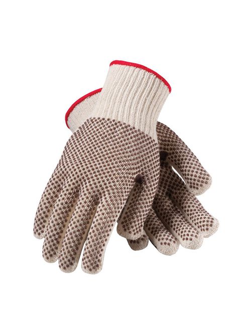 Product image for PIP 36-110PDD Small/Large/Extra Large Black PVC Dot Double Sided Coated Knit Protective Gloves