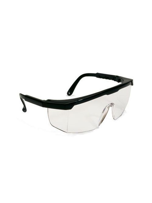 Product image for PIP 250-24-0000 Black Frame Clear Lens Anti-Scratch Coated Universal Safety Glasses