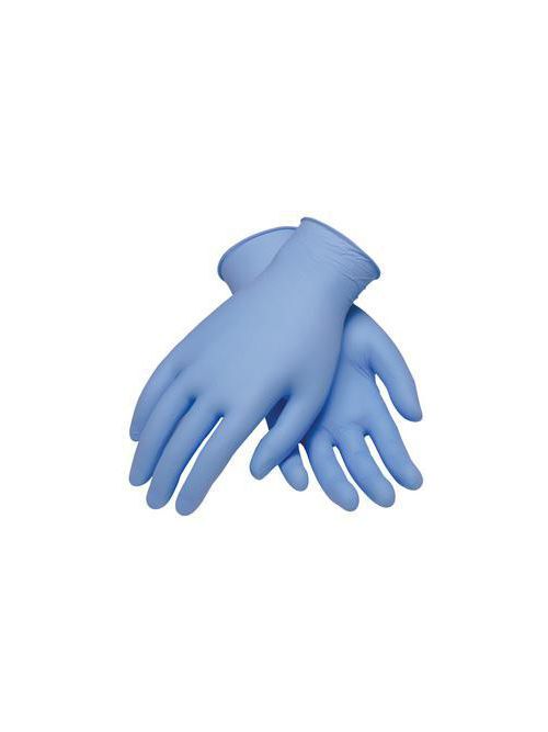 Product image for PIP 63-532PF/XL Extra Large Blue Nitrile Textured Grip Powder Free Disposable Gloves