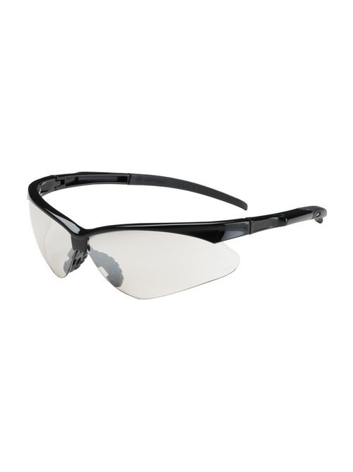Product image for PIP 250-28-0000 Black Frame Clear Lens Anti-Scratch Coated Round Safety Glasses