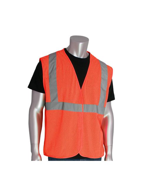 Product image for PIP 302-MVGLY-3X 3-Extra Large Lime Yellow Mesh Fabric Hook and Loop Closure Everyday Value Safety Vest