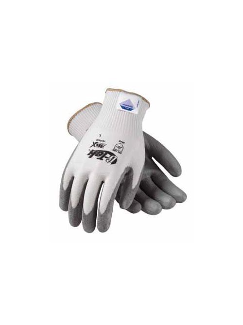 Product image for PIP 19-D330/XL Extra Large Gray Polyurethane Palm and Fingertip Coated Knit Protective Gloves