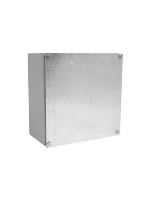 Product image for Milbank 10144 12126-WSC 12 x 12 x 6 NEMA 4 Inch Gray Polyester Powder Coated G90 Galvanized Steel Screw Cover Junction Box