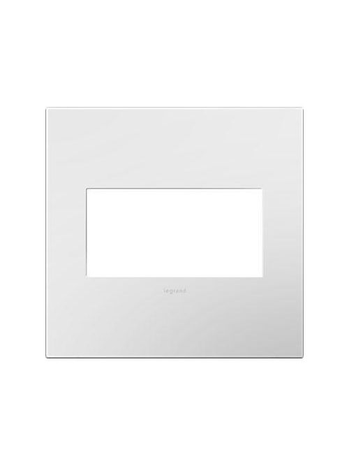 Product image for Pass & Seymour AWP2GWH10 2-Gang Gloss White Plastic Wallplate