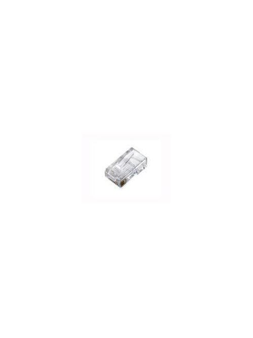 Product image for Pass & Seymour WP3450-WH 1-Port RJ45 Category 5E White Plastic Snap-In Keystone Connector