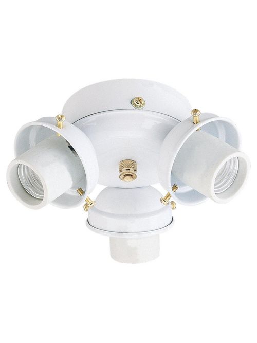 Sea Gull Lighting 1650-15 3-Lamp 60 W 120 Volt White Candelabra Torpedo Ceiling Fan Lighting Kit Sea Gull Lighting 1650-15 3-Lamp 60 W 120 Volt White Candelabra Torpedo Ceiling Fan Lighting Kit