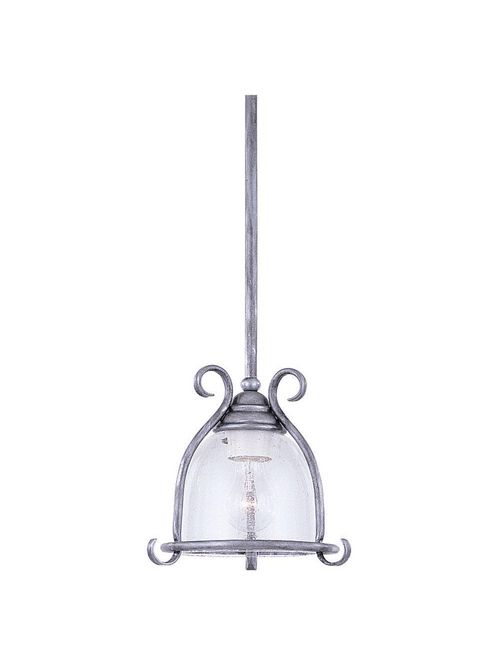 Product image for Sea Gull Lighting 6145-55 1-Lamp 100 W 120 Volt Antique Pewter Medium A19 Pendant Light Fixture