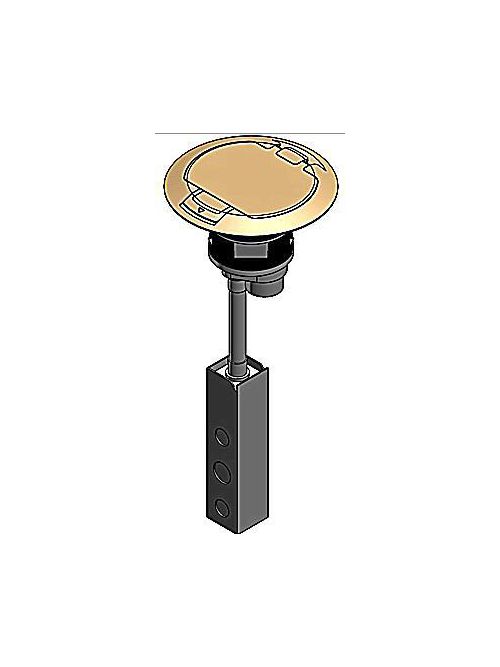 Thomas & Betts FPT44P4CBRS 20 Amp Brass Flush PokeThrough Assembly Viking Electric