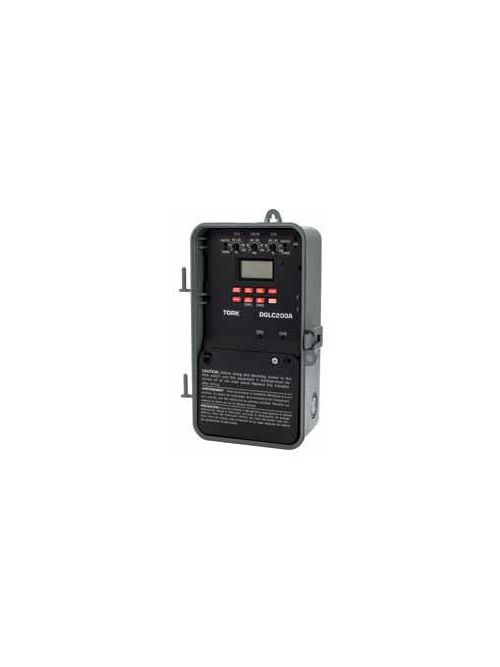 Product image for Tork DGLC 120 Volt 20 Amp SPDT 2-Channel Digital Time Switch