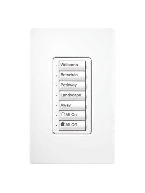 Product image for Lutron Electronics RALB-5W-RL-IV-P Ivory 5-Button Wall Mount Control