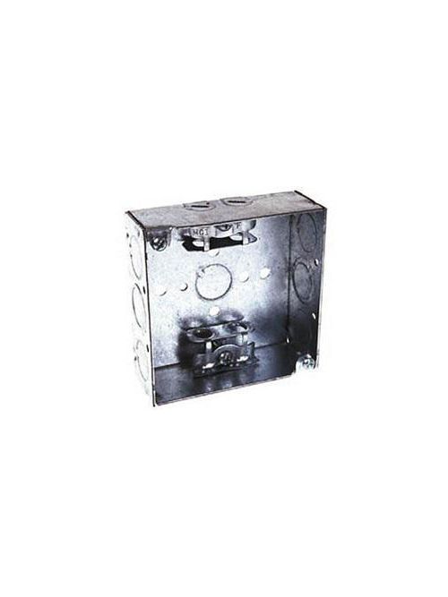 Product image for RACO 252 4-11/16 x 4-11/16 x 2-1/8 Inch 42 In. Pre-Galvanized Steel Ceiling/Wall Mount Welded Square Box