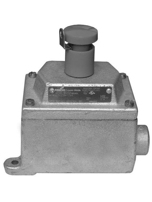 Product image for Eaton Crouse Hinds EDS2184-S769-EM-SP-LID 600 VAC 1-Circuit Iron Alloy Dead End Push Button Control Station