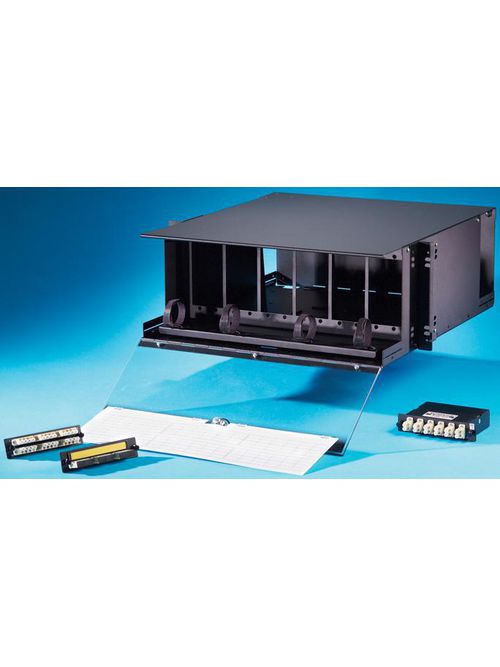 Product image for Ortronics OR-FC04U-P Ort 72 177 x 482.6 x 485.77 mm 12 Adapter 4-Rack ST/SC/FC/MT-RJ Rack Mounting Network Interface Cabinet