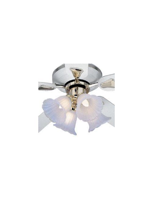 Product image for Broan PFLK1074PB 4-Light Polished Brass Ceiling Fan Kit