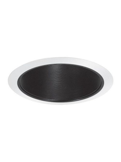 Product image for Elite Lighting AF637P-WH 6 Inch Pop-In Black Cone Baffle/V Type Clip Incandescent Trim for EZ and B Housing