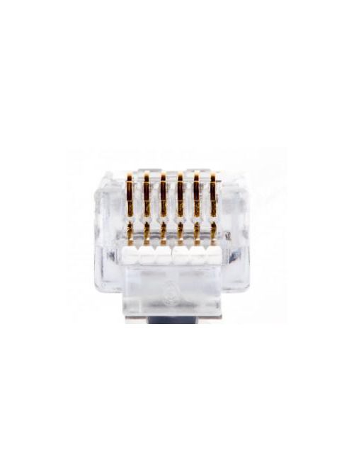Product image for Platinum Tools 100026C EZ-RJ12/11 50-Pack Clamshell Connector