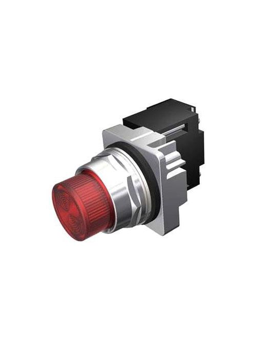 Product image for Siemens 52PL4MB 30 mm 120 VAC White Chrome Plastic Lens LED Pilot Light