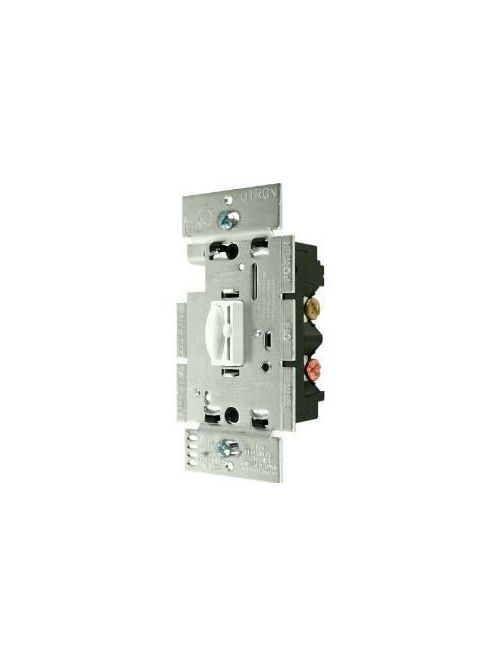 Product image for Lutron Electronics Q-603P-WH 600 W White 3-Way Incandescent Preset Dimmer