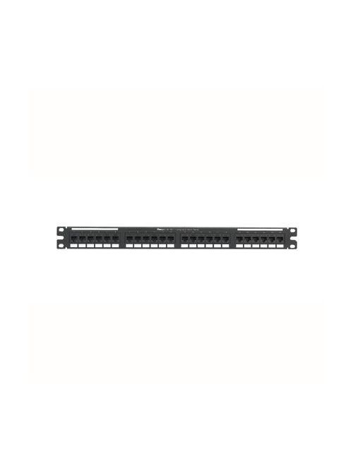 Panduit NK6PPG24Y 24-Port Category 6 Black Flat Punchdown Patch Panel Panduit NK6PPG24Y 24-Port Category 6 Black Flat Punchdown Patch Panel