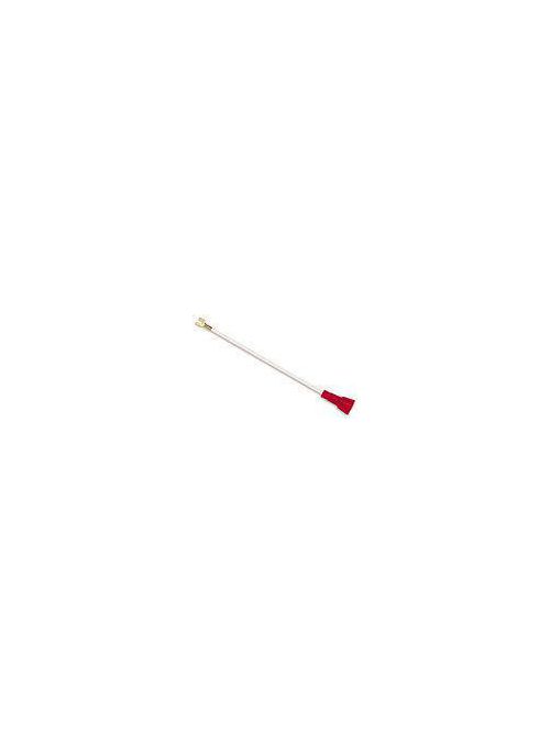 Product image for Ideal 30-3170 Twist-On Pigtail, Red Shell w/White 6" Wire,#10 Fork Terminal 25/Bag