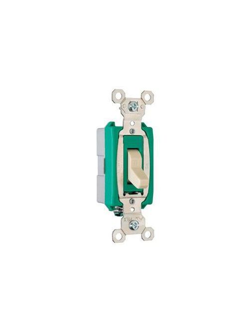 Product image for Pass & Seymour 30AC1-I 120/277 VAC 30 Amp Ivory 1-Pole Specification Grade AC Switch