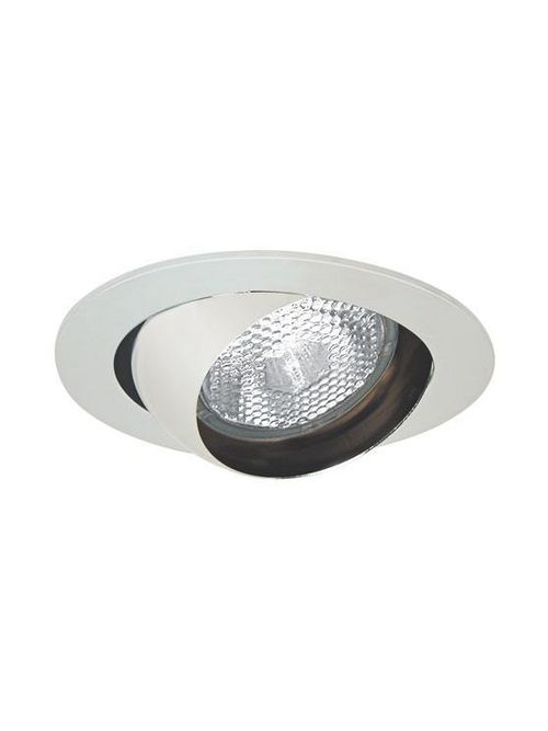Product image for Elite B403WH 4" Incandescent Eyeball (30deg Tilt) Trim w/ White Trim Ring
