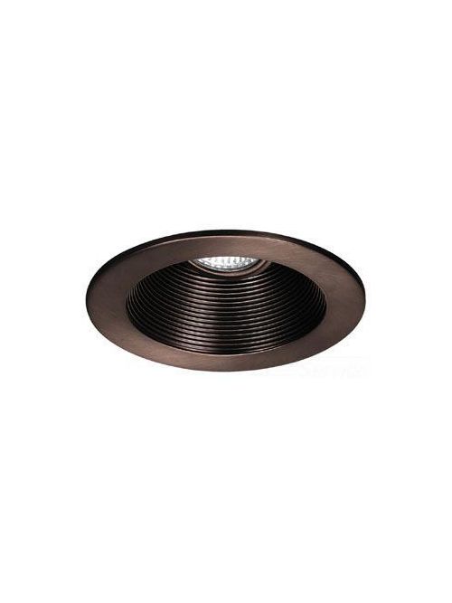 Product image for WAC HR-8411-WT/WT REC. LOW VOLT TRIM STEP BAFFLE TRIM