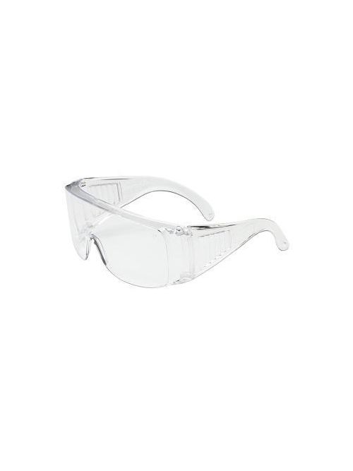 Product image for PIP 250-99-0900 Clear Frame/Lens Anti-Scratch Coated Over the Glass Safety Glasses