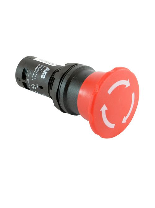 Thomas & Betts CE4T-10R-01 40 mm Red Twist Release 1 NC Compact Emergency Stop Thomas & Betts CE4T-10R-01 40 mm Red Twist Release 1 NC Compact Emergency Stop