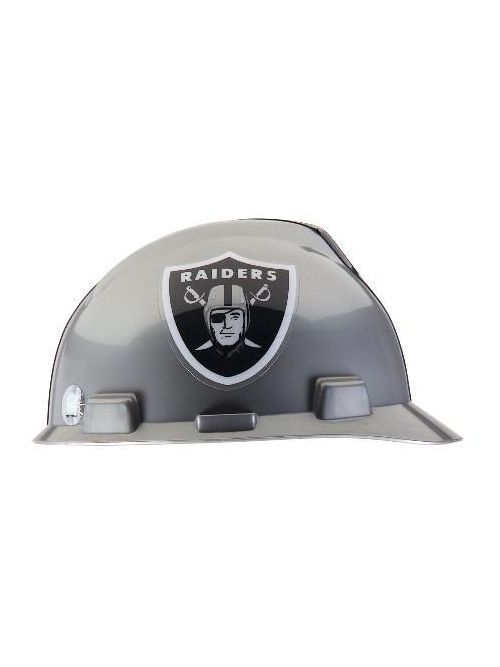 Product image for MSA 818405 CAP V GARD 1 TOUCH NFL OAKLND RAIDERS REPLICA)